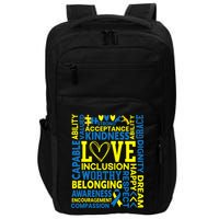 Down Syndrome Awareness Extra Chromosome Trisonomy 21 Impact Tech Backpack