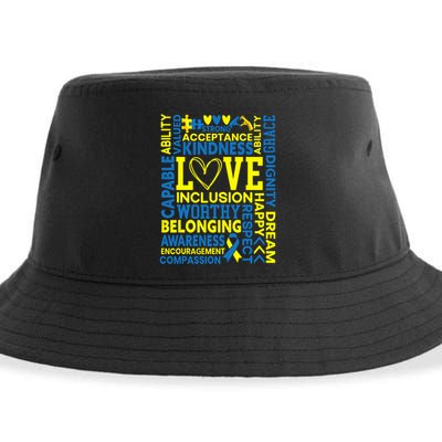 Down Syndrome Awareness Extra Chromosome Trisonomy 21 Sustainable Bucket Hat