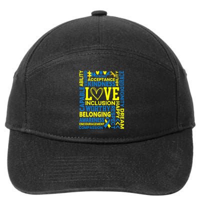 Down Syndrome Awareness Extra Chromosome Trisonomy 21 7-Panel Snapback Hat