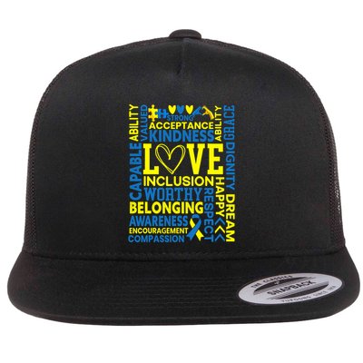 Down Syndrome Awareness Extra Chromosome Trisonomy 21 Flatbill Hat