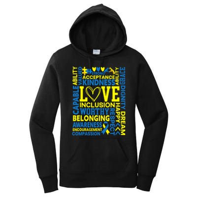 Down Syndrome Awareness Extra Chromosome Trisonomy 21 Women's Pullover Hoodie