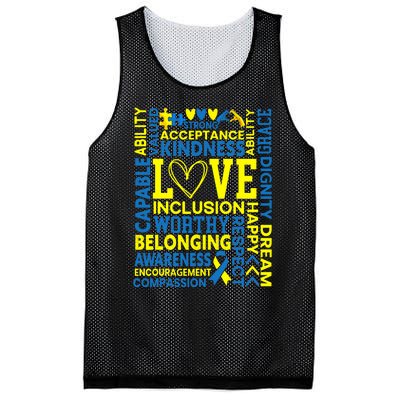 Down Syndrome Awareness Extra Chromosome Trisonomy 21 Mesh Reversible Basketball Jersey Tank