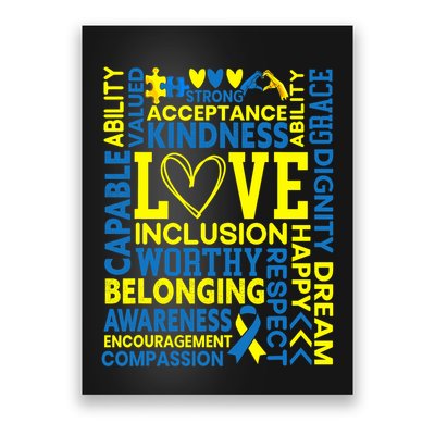 Down Syndrome Awareness Extra Chromosome Trisonomy 21 Poster