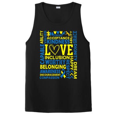 Down Syndrome Awareness Extra Chromosome Trisonomy 21 PosiCharge Competitor Tank