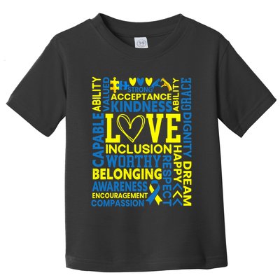 Down Syndrome Awareness Extra Chromosome Trisonomy 21 Toddler T-Shirt