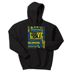 Down Syndrome Awareness Extra Chromosome Trisonomy 21 Kids Hoodie