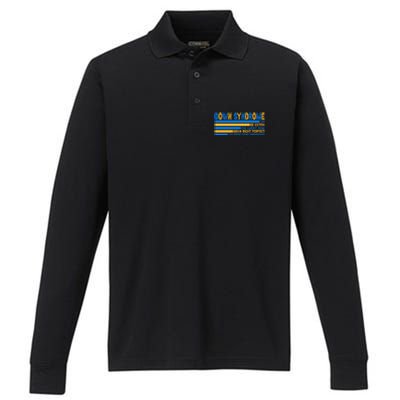 Down Syndrome Awareness Supporter Performance Long Sleeve Polo