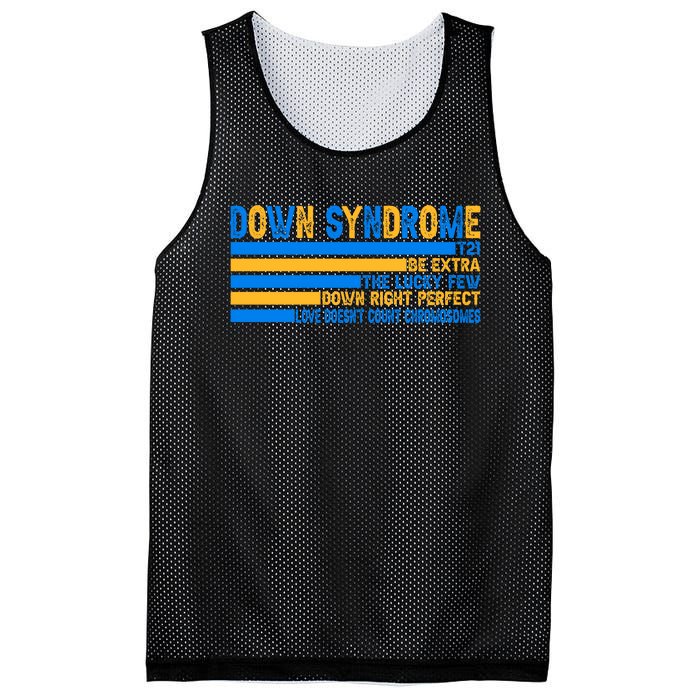 Down Syndrome Awareness Supporter Mesh Reversible Basketball Jersey Tank