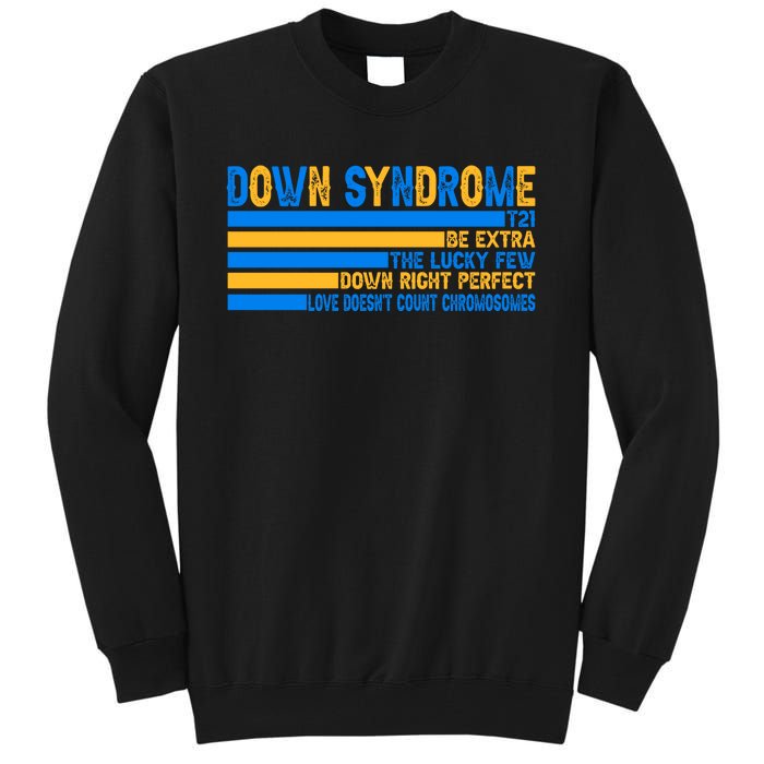 Down Syndrome Awareness Supporter Tall Sweatshirt