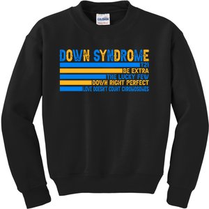 Down Syndrome Awareness Supporter Kids Sweatshirt