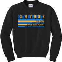 Down Syndrome Awareness Supporter Kids Sweatshirt