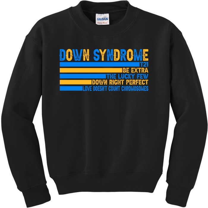 Down Syndrome Awareness Supporter Kids Sweatshirt