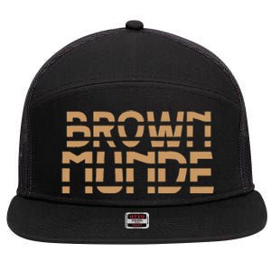 Desi South Asian Brown Munde Indian 7 Panel Mesh Trucker Snapback Hat