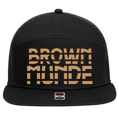 Desi South Asian Brown Munde Indian 7 Panel Mesh Trucker Snapback Hat