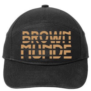 Desi South Asian Brown Munde Indian 7-Panel Snapback Hat