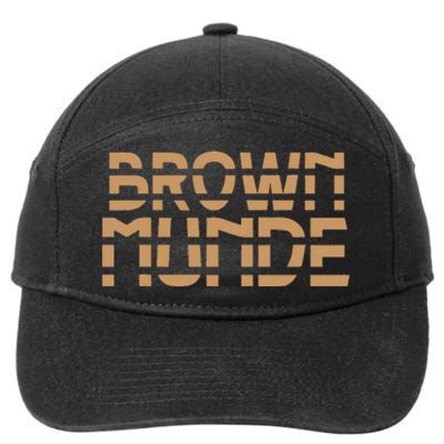 Desi South Asian Brown Munde Indian 7-Panel Snapback Hat