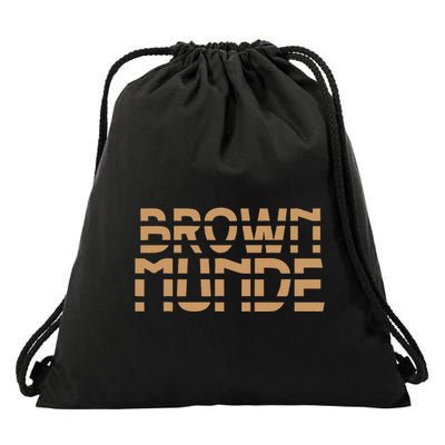 Desi South Asian Brown Munde Indian Drawstring Bag