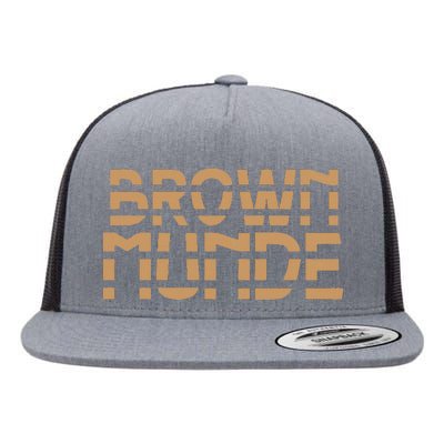 Desi South Asian Brown Munde Indian Flat Bill Trucker Hat