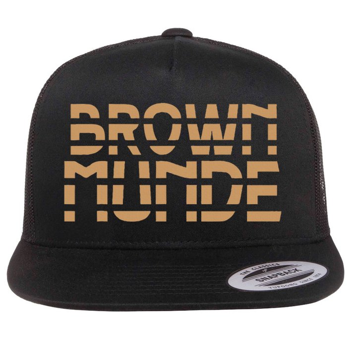 Desi South Asian Brown Munde Indian Flat Bill Trucker Hat