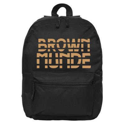 Desi South Asian Brown Munde Indian 16 in Basic Backpack