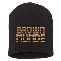 Desi South Asian Brown Munde Indian Short Acrylic Beanie