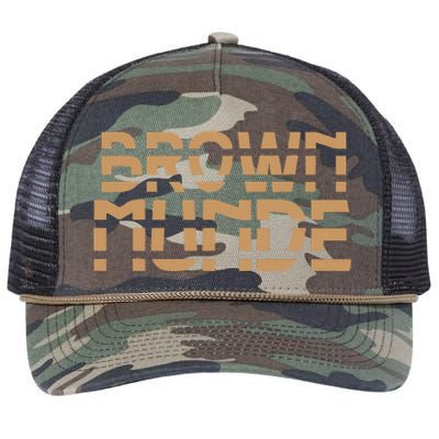 Desi South Asian Brown Munde Indian Retro Rope Trucker Hat Cap