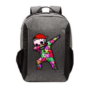 Dabbing Skeleton Autism Awareness Month Skeleton Gift Vector Backpack