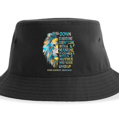 Down Syndrome Awareness Lion Survivor It Comes With A Mother Sustainable Bucket Hat