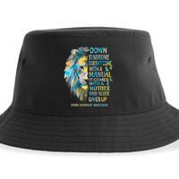 Down Syndrome Awareness Lion Survivor It Comes With A Mother Sustainable Bucket Hat