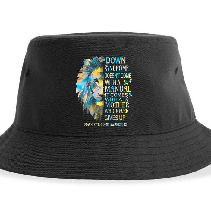 Down Syndrome Awareness Lion Survivor It Comes With A Mother Sustainable Bucket Hat