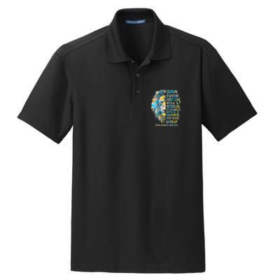 Down Syndrome Awareness Lion Survivor It Comes With A Mother Dry Zone Grid Polo