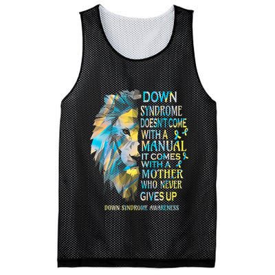 Down Syndrome Awareness Lion Survivor It Comes With A Mother Mesh Reversible Basketball Jersey Tank