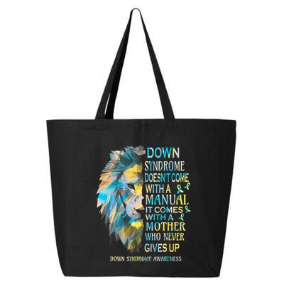 Down Syndrome Awareness Lion Survivor It Comes With A Mother 25L Jumbo Tote