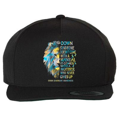 Down Syndrome Awareness Lion Survivor It Comes With A Mother Wool Snapback Cap
