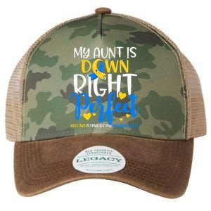 Down Syndrome Awareness My Aunt Is Down Right Perfect Legacy Tie Dye Trucker Hat