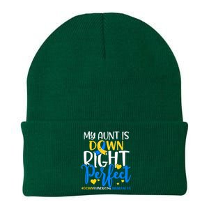 Down Syndrome Awareness My Aunt Is Down Right Perfect Knit Cap Winter Beanie