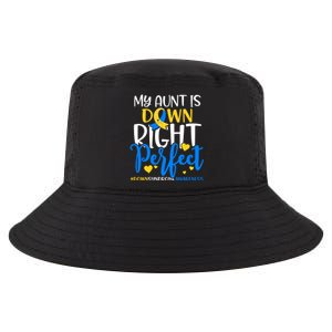 Down Syndrome Awareness My Aunt Is Down Right Perfect Cool Comfort Performance Bucket Hat