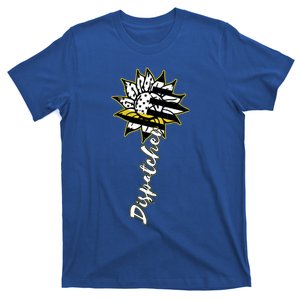 Dispatcher Sunflower America Usa Flag Thin Yellow Line Cool Gift T-Shirt