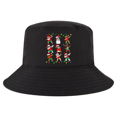 Dabbing Santa And Friends Christmas In July Xmas Cool Comfort Performance Bucket Hat