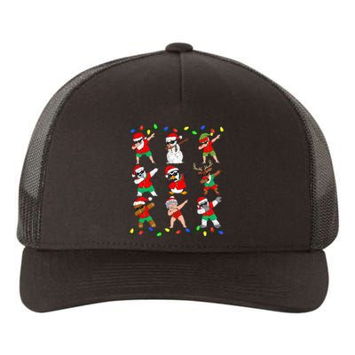 Dabbing Santa And Friends Christmas In July Xmas Yupoong Adult 5-Panel Trucker Hat