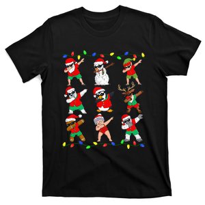 Dabbing Santa And Friends Christmas In July Xmas T-Shirt