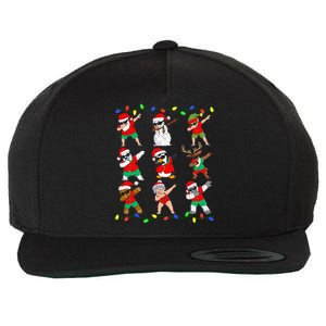 Dabbing Santa And Friends Christmas In July Xmas Wool Snapback Cap