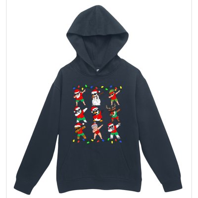 Dabbing Santa And Friends Christmas In July Xmas Urban Pullover Hoodie