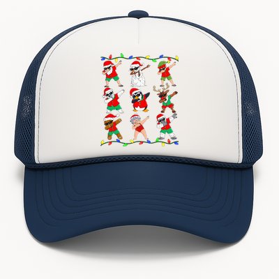 Dabbing Santa And Friends Christmas In July Xmas Trucker Hat