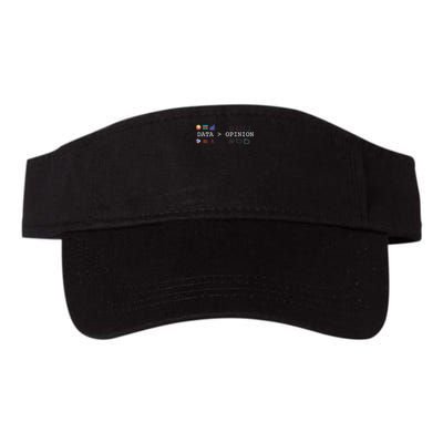 Data Science And Statistics Data Is Greater Than Opinion Valucap Bio-Washed Visor
