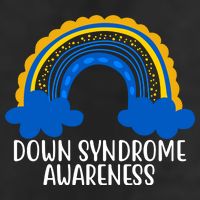 Down Syndrome Awareness Rainbow 7 Panel Mesh Trucker Snapback Hat