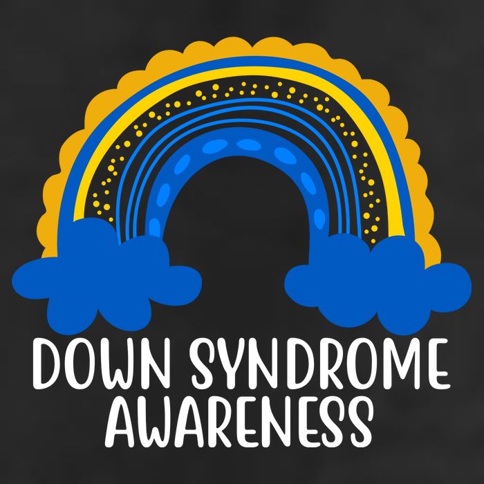 Down Syndrome Awareness Rainbow 7 Panel Mesh Trucker Snapback Hat