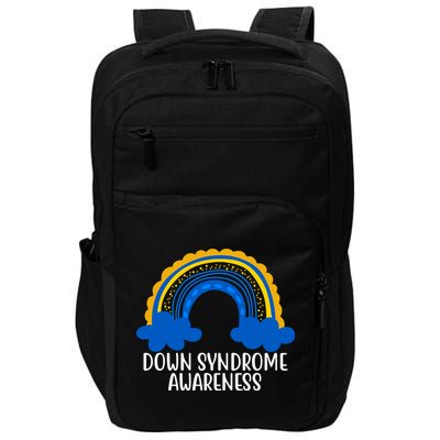 Down Syndrome Awareness Rainbow Impact Tech Backpack