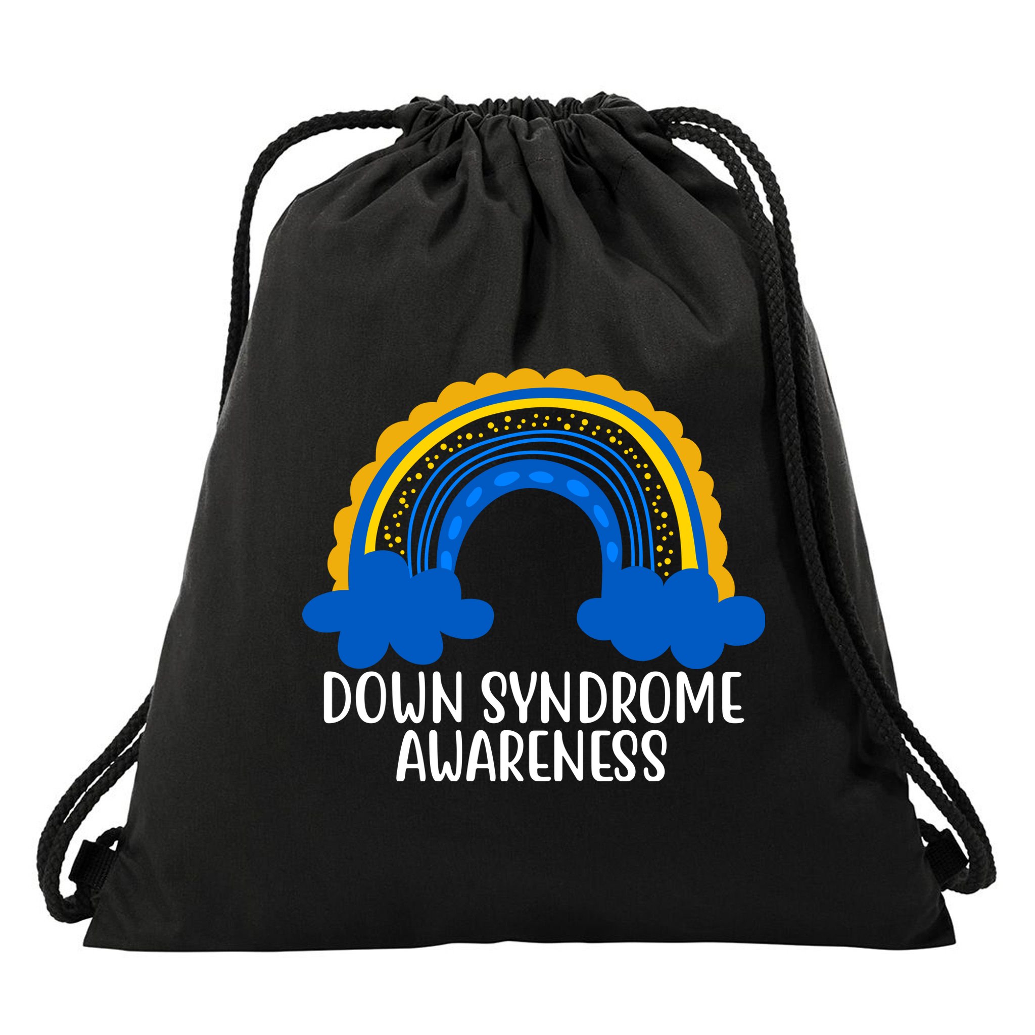 Down Syndrome Awareness Rainbow Drawstring Bag