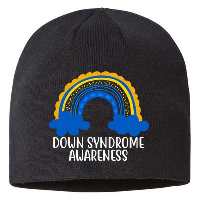 Down Syndrome Awareness Rainbow Sustainable Beanie
